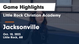 Little Rock Christian Academy  vs Jacksonville  Game Highlights - Oct. 10, 2023