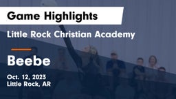 Little Rock Christian Academy  vs Beebe  Game Highlights - Oct. 12, 2023