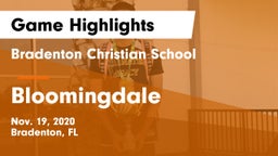 Bradenton Christian School vs Bloomingdale  Game Highlights - Nov. 19, 2020