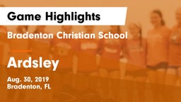 Bradenton Christian School vs Ardsley  Game Highlights - Aug. 30, 2019
