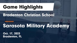 Bradenton Christian School vs Sarasota Military Academy Game Highlights - Oct. 17, 2023