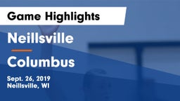 Neillsville  vs Columbus Game Highlights - Sept. 26, 2019
