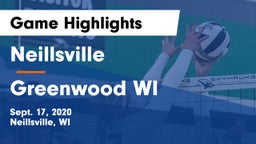 Neillsville  vs Greenwood  WI Game Highlights - Sept. 17, 2020