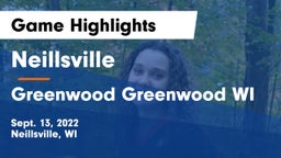 Neillsville  vs Greenwood  Greenwood WI Game Highlights - Sept. 13, 2022