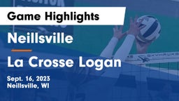 Neillsville  vs La Crosse Logan Game Highlights - Sept. 16, 2023