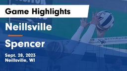 Neillsville  vs Spencer  Game Highlights - Sept. 28, 2023