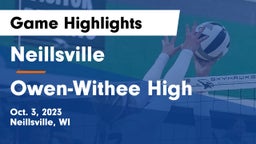 Neillsville  vs Owen-Withee High Game Highlights - Oct. 3, 2023