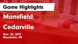 Mansfield  vs Cedarville  Game Highlights - Nov. 20, 2023