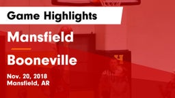 Mansfield  vs Booneville Game Highlights - Nov. 20, 2018