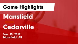 Mansfield  vs Cedarville  Game Highlights - Jan. 15, 2019