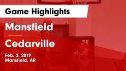 Mansfield  vs Cedarville Game Highlights - Feb. 2, 2019