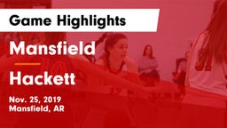 Mansfield  vs Hackett  Game Highlights - Nov. 25, 2019