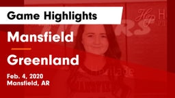 Mansfield  vs Greenland  Game Highlights - Feb. 4, 2020