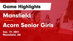 Mansfield  vs Acorn Senior Girls  Game Highlights - Jan. 19, 2021