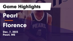 Pearl  vs Florence  Game Highlights - Dec. 7, 2023