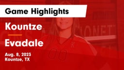 Kountze  vs Evadale  Game Highlights - Aug. 8, 2023