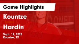 Kountze  vs Hardin  Game Highlights - Sept. 12, 2023