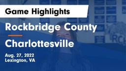 Rockbridge County  vs Charlottesville  Game Highlights - Aug. 27, 2022