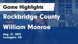 Rockbridge County  vs William Monroe  Game Highlights - Aug. 27, 2022