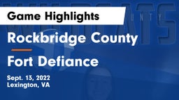 Rockbridge County  vs Fort Defiance  Game Highlights - Sept. 13, 2022