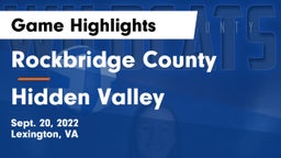 Rockbridge County  vs Hidden Valley  Game Highlights - Sept. 20, 2022