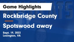 Rockbridge County  vs Spotswood away Game Highlights - Sept. 19, 2022