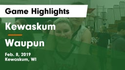 Kewaskum  vs Waupun  Game Highlights - Feb. 8, 2019