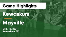 Kewaskum  vs Mayville  Game Highlights - Dec. 18, 2021