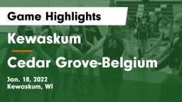 Kewaskum  vs Cedar Grove-Belgium  Game Highlights - Jan. 18, 2022