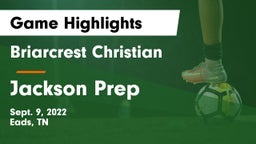 Briarcrest Christian  vs Jackson Prep  Game Highlights - Sept. 9, 2022