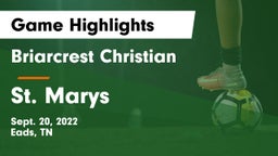 Briarcrest Christian  vs St. Marys Game Highlights - Sept. 20, 2022