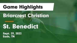Briarcrest Christian  vs St. Benedict  Game Highlights - Sept. 29, 2022