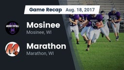 Recap: Mosinee  vs. Marathon  2017