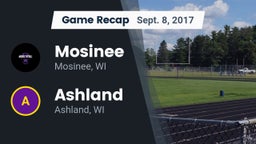 Recap: Mosinee  vs. Ashland  2017