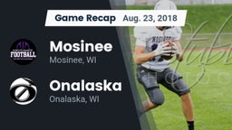 Recap: Mosinee  vs. Onalaska  2018