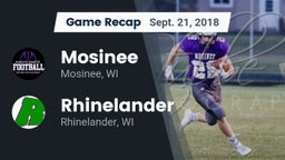 Recap: Mosinee  vs. Rhinelander  2018