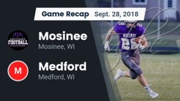 Recap: Mosinee  vs. Medford  2018