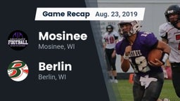 Recap: Mosinee  vs. Berlin  2019