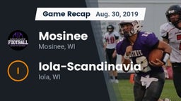 Recap: Mosinee  vs. Iola-Scandinavia  2019