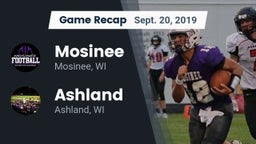 Recap: Mosinee  vs. Ashland  2019