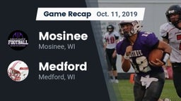 Recap: Mosinee  vs. Medford  2019