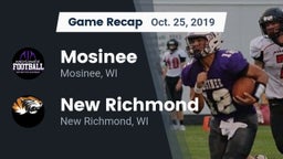 Recap: Mosinee  vs. New Richmond  2019