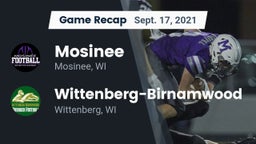 Recap: Mosinee  vs. Wittenberg-Birnamwood  2021