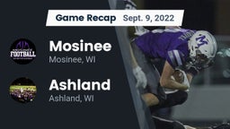 Recap: Mosinee  vs. Ashland  2022