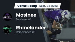 Recap: Mosinee  vs. Rhinelander  2022