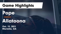 Pope  vs Allatoona  Game Highlights - Oct. 13, 2021