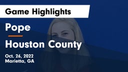 Pope  vs Houston County Game Highlights - Oct. 26, 2022