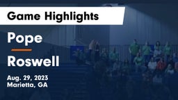Pope  vs Roswell  Game Highlights - Aug. 29, 2023