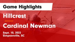 Hillcrest  vs Cardinal Newman  Game Highlights - Sept. 10, 2022
