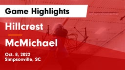 Hillcrest  vs McMichael  Game Highlights - Oct. 8, 2022